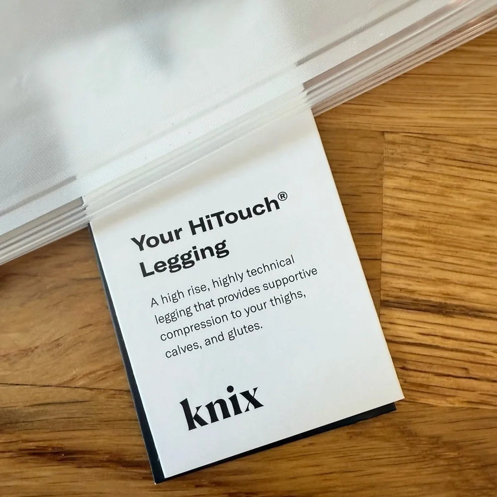 Knix HiTouch High Rise Off White Cloud Cream Leggings XXL